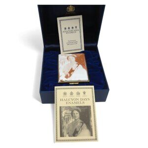 HALCYON DAYS Queen Elizabeth The Queen Mother Limited Edition Box #280 Enamel